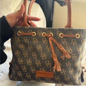 Dooney & Bourke Signature Monogram Canvas Handbag